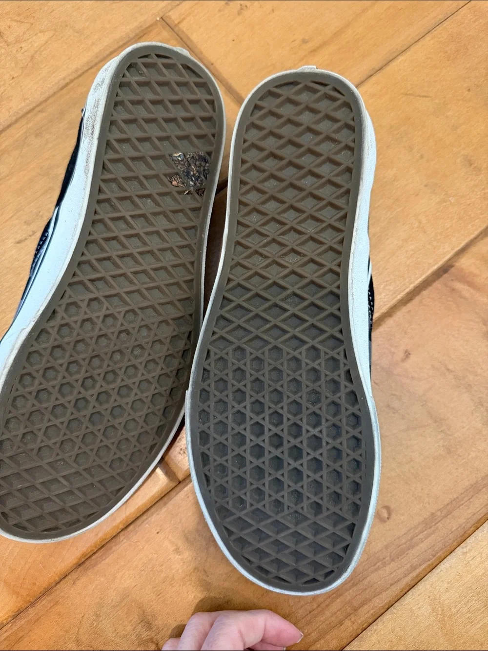 Vans Checkerboard Slip-On in Black and Gray